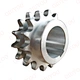 Sprocket de cadena doble de acero inoxidable